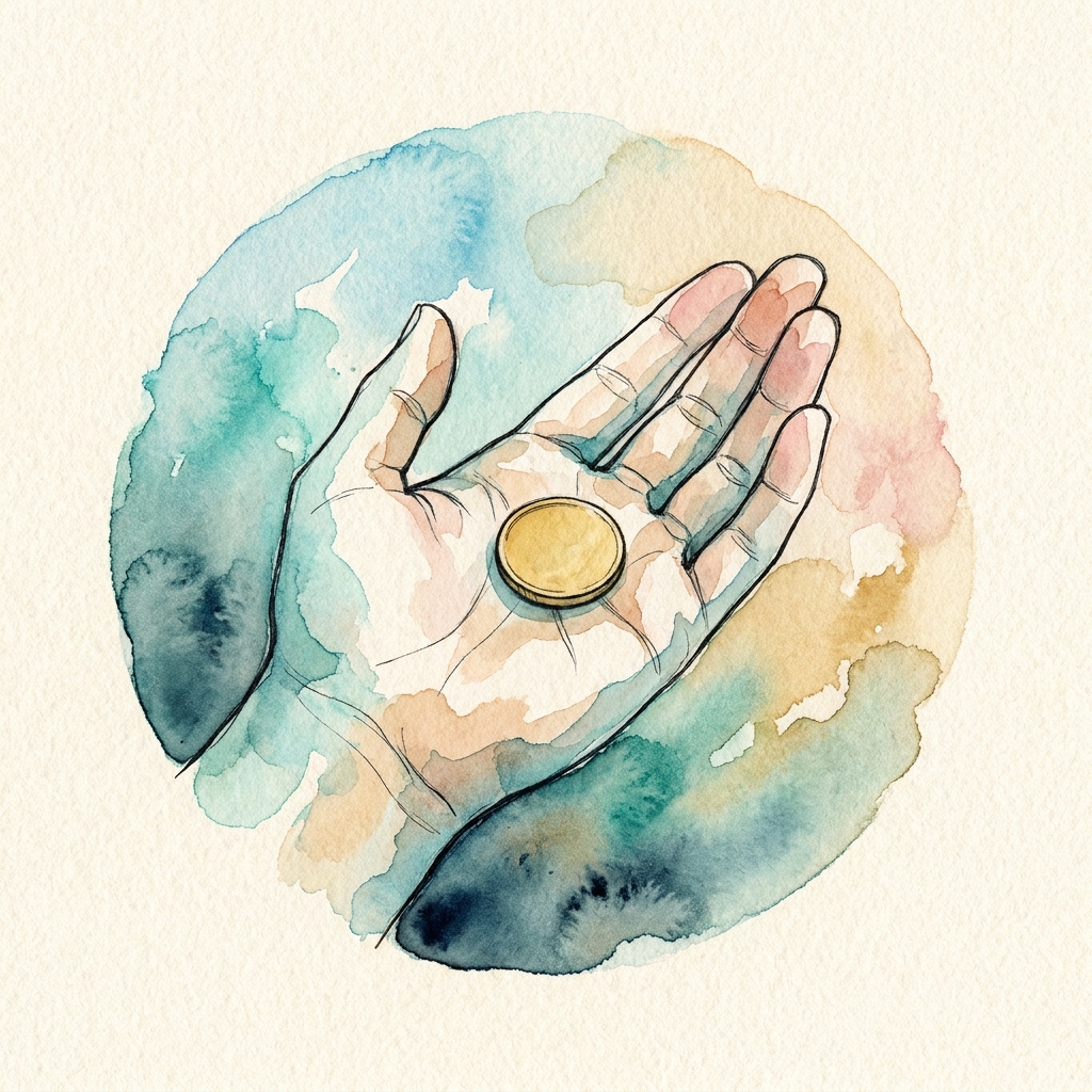 Watercolor emblem for Financial Capital