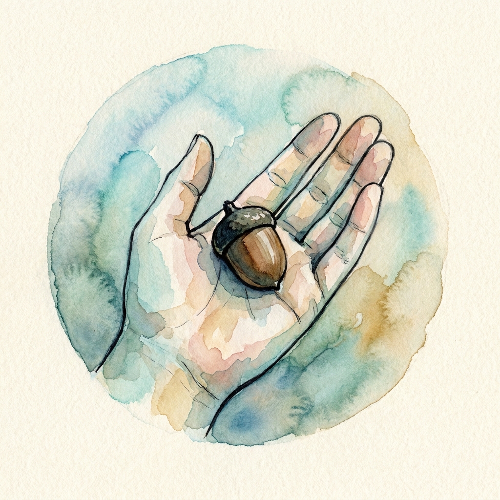 Watercolor emblem for Generational Capital