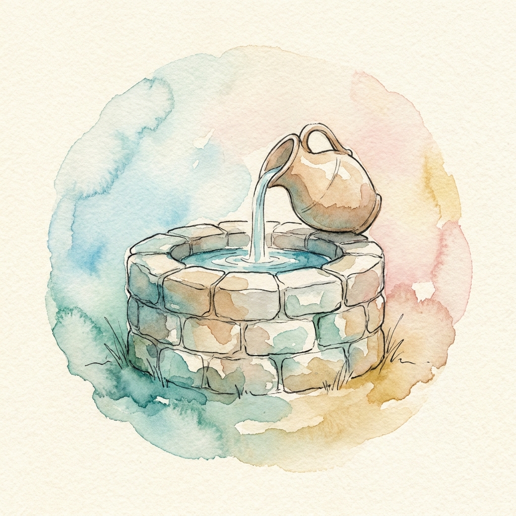 Watercolor emblem for Hartwick's Rule