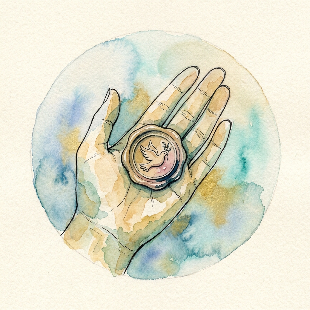 Watercolor emblem for PrimeID